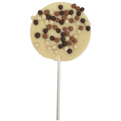 White chocolate chip lollipop