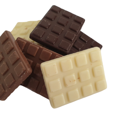 Mini tablettes aux 3 chocolats
